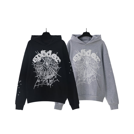 Sp5der OG Web Hoodie Black